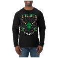 thumbnail image 1 of Wild Bobby Taurus the Bull, Earth Sign April 19 May 20, Constellations Horoscope Zodiac Birthday Birth Month Stone Gift for Men Women Long Sleeve Shirt, 1 of 6