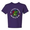 thumbnail image 1 of Wild Bobby My Teacher Survived 100 Days of Me Funny Dinosaur Cool Dino, 100 Days of School 2024 2025 Design for Kids Youth Boys Girls School Unisex Boys Girls Graphic Youth T-Shirt, 1 of 6