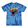 thumbnail image 1 of Wild Bobby, Technicolor Colorful Tiger Roaring, Animal Lover, Tie-Dye Tees, Spiral Royal, Large, 1 of 3