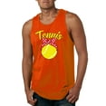 thumbnail image 1 of Wild Bobby, Tennis Mom Cute Bow Ribbon Tennis Ball, Mother's Day, Men Graphic Tank Top, Orange, Medium, 1 of 3