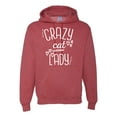 thumbnail image 1 of Wild Bobby, That Crazy Cat Lady, Pop Culture, Unisex Graphic Hoodie Sweatshirt, Vintage Heather Red, Large, 1 of 3