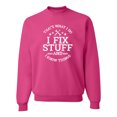 thumbnail image 1 of Wild Bobby That's What I Do, I Fix Stuff and I Know Things Funny Unisex Crewneck Sweatshirt, 1 of 6