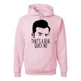 thumbnail image 1 of Wild Bobby, That's a Real Quick No David TV Quote Pop Culture Unisex Graphic Hoodie Sweatshirt, Light Pink, X-Large, 1 of 3