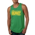 thumbnail image 1 of Wild Bobby,The Best Hubby in The Galaxy, Father's Day, Men Graphic Tank Top, Kelly, 3XL, 1 of 3