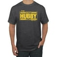 thumbnail image 1 of Wild Bobby,The Best Hubby in The Galaxy, Father's Day, Men Graphic Tees, Heather Black, Medium, 1 of 3
