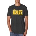 thumbnail image 1 of Wild Bobby,The Best Hubby in The Galaxy, Father's Day, Men Premium Tri Blend Tees, Vintage Black, X-Large, 1 of 3