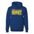 thumbnail image 1 of Wild Bobby,The Best Hubby in The Galaxy, Father's Day, Unisex Graphic Hoodie Sweatshirt, Royal, Large, 1 of 3