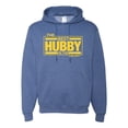 thumbnail image 1 of Wild Bobby,The Best Hubby in The Galaxy, Father's Day, Unisex Graphic Hoodie Sweatshirt, Vintage Heather Blue, 3XL, 1 of 3