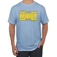 thumbnail image 1 of Wild Bobby, The Best Hubby in the Galaxy | Mens Father's Day Graphic T-Shirt, Light Blue, X-Large, 1 of 4