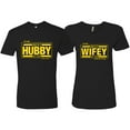 thumbnail image 1 of Wild Bobby, The Best Hubby in the Galaxy The Best Wifey in the Universe His and Hers Matching Couples , Black, Mens 3XL-Womens XL, 1 of 3