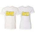 thumbnail image 1 of Wild Bobby, The Best Hubby in the Galaxy The Best Wifey in the Universe His and Hers Matching Couples , White, Mens L-Womens XL, 1 of 3
