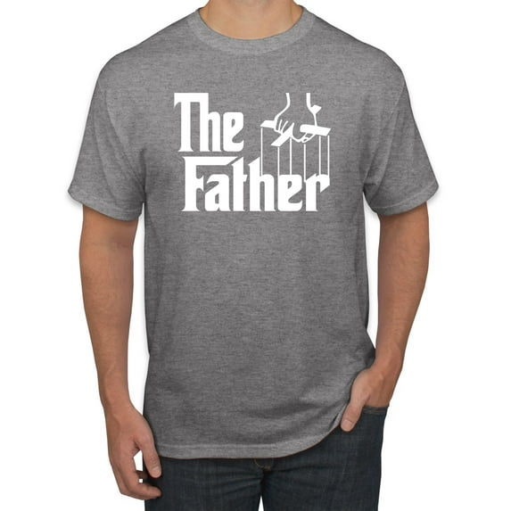 Wild Bobby, The Father Funny Movie Parody Husband Dad Daddy Boyfriend Gift | Mens Father's Day Graphic T-Shirt, Heather Grey, 4XL