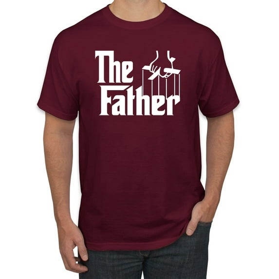 Wild Bobby, The Father Funny Movie Parody Husband Dad Daddy Boyfriend Gift | Mens Father's Day Graphic T-Shirt, Maroon, Small