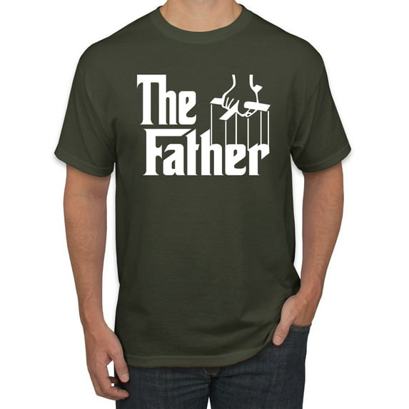 Wild Bobby, The Father Funny Movie Parody Husband Dad Daddy Boyfriend Gift | Mens Father's Day Graphic T-Shirt, Military Green, Small