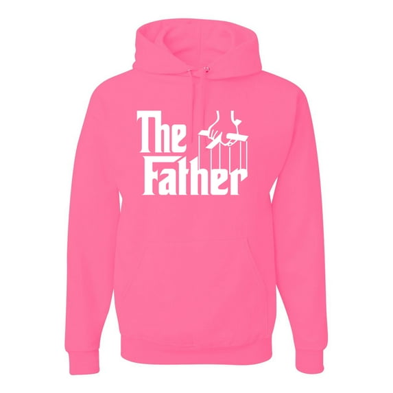 Wild Bobby, The Father Funny Movie Parody Husband Dad Daddy Boyfriend Gift | Mens Father's Day Hooded Sweatshirt Graphic Hoodie, Neon Pink, Medium