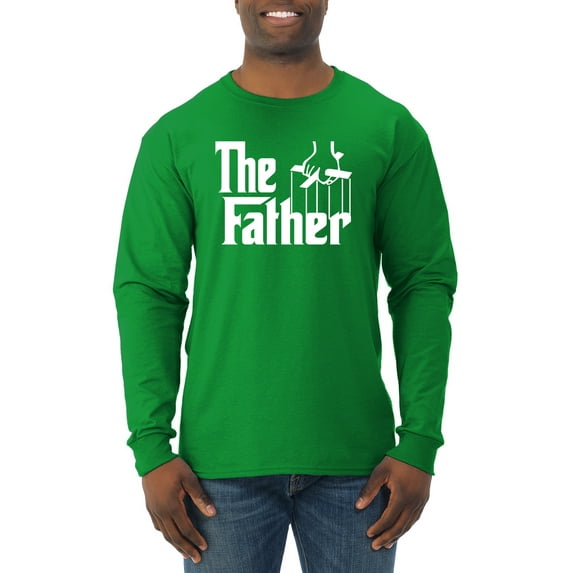 Wild Bobby, The Father Funny Movie Parody Husband Dad Daddy Boyfriend Gift | Mens Father's Day Long Sleeve T-Shirt, Kelly, Small