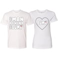 thumbnail image 1 of Wild Bobby, The Man Behind Shirt His and Hers Matching Couples T-Shirt, White, Mens M-Womens XL, 1 of 3