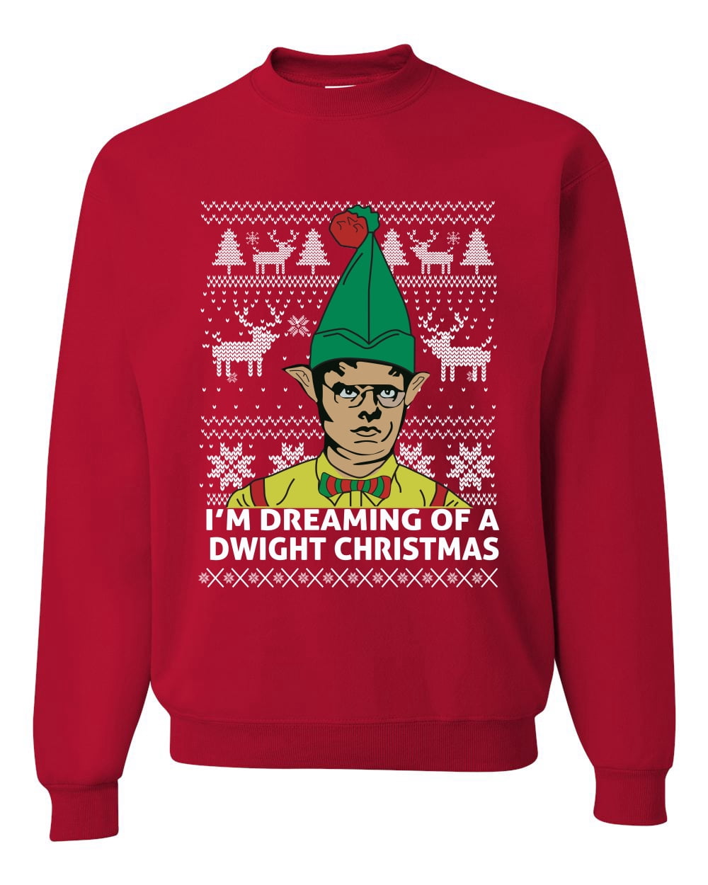 Wild Bobby Cotton Headed Elf Ugly Christmas Sweater - Unisex Crewneck Sweatshirt Movie Quote