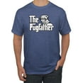 thumbnail image 1 of Wild Bobby,The Pugfather Funny Godfather Movie Logo Pug Parody, Father's Day, Men Graphic Tees, Vintage Heather Blue, 2XL, 1 of 3