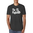 thumbnail image 1 of Wild Bobby,The Pugfather Funny Godfather Movie Logo Pug Parody, Father's Day, Men Premium Tri Blend Tees, Vintage Black, Small, 1 of 3