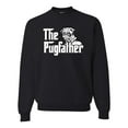thumbnail image 1 of Wild Bobby,The Pugfather Funny Godfather Movie Logo Pug Parody, Father's Day, Unisex Crewneck Graphic Sweatshirt, Black, Small, 1 of 3