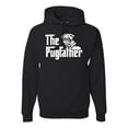 thumbnail image 1 of Wild Bobby,The Pugfather Funny Godfather Movie Logo Pug Parody, Father's Day, Unisex Graphic Hoodie Sweatshirt, Black, Small, 1 of 3