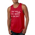 thumbnail image 1 of Wild Bobby The Way, The Truth & The Life Inspirational/Christian Men Graphic Tank Top, Red, XX-Large, 1 of 5