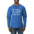 thumbnail image 1 of Wild Bobby The Way, The Truth & The Life Inspirational/Christian Men Long Sleeve Shirt, Royal, X-Large, 1 of 5