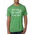 thumbnail image 1 of Wild Bobby, The Way, The Truth & The Life Inspirational/Christian Men Premium Tri Blend Tee, Envy, XX-Large, 1 of 5