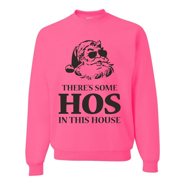 Wild Bobby Theres in this House Ugly Christmas Sweater Unisex