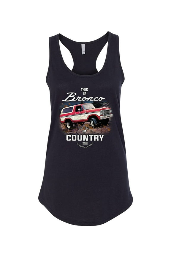 This Is Ford Bronco Country Women Racerback Tank Top