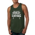 thumbnail image 1 of Wild Bobby, This is Not Sweat Its Just My Fat Crying, Gym/Workout, Men Graphic Tank Top, Forest Green, Large, 1 of 4