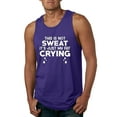 thumbnail image 1 of Wild Bobby, This is Not Sweat Its Just My Fat Crying, Gym/Workout, Men Graphic Tank Top, Purple, Medium, 1 of 4