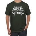 thumbnail image 1 of Wild Bobby, This is Not Sweat Its Just My Fat Crying, Gym/Workout, Men Graphic Tee, Forest Green, 3X-Large, 1 of 4