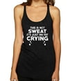 thumbnail image 1 of Wild Bobby, This is Not Sweat Its Just My Fat Crying, Gym/Workout, Women Tri-Blend Racerback Tank Top, Vintage Black, Medium, 1 of 4