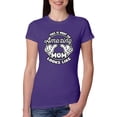 thumbnail image 1 of Wild Bobby, This is What an Amazing Mom Looks Like, Mother's Day, Women Slim Fit Junior Tee, Purple Rush, 2XL, 1 of 3
