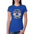thumbnail image 1 of Wild Bobby, This is What an Amazing Mom Looks Like, Mother's Day, Women Slim Fit Junior Tee, Royal, Large, 1 of 3