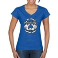 thumbnail image 1 of Wild Bobby, This is What an Amazing Mom Looks Like, Mother's Day, Women Standard V-Neck Tee, Royal, 2XL, 1 of 3