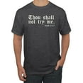 thumbnail image 1 of Wild Bobby, Thou Shall Not Try Me Mood 24:7, Inspirational/Christian, Men Graphic Tee, Heather Black, 3X-Large, 1 of 4
