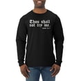 thumbnail image 1 of Wild Bobby, Thou Shall Not Try Me Mood 24:7, Inspirational/Christian, Men Long Sleeve Shirt, Black, Small, 1 of 4