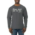 thumbnail image 1 of Wild Bobby, Thou Shall Not Try Me Mood 24:7, Inspirational/Christian, Men Long Sleeve Shirt, Charcoal, 3X-Large, 1 of 4
