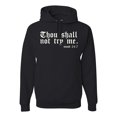 thumbnail image 1 of Wild Bobby, Thou Shall Not Try Me Mood 24:7, Inspirational/Christian, Unisex Graphic Hoodie Sweatshirt, Black, Small, 1 of 4
