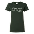 thumbnail image 1 of Wild Bobby, Thou Shall Not Try Me Mood 24:7, Inspirational/Christian, Women Graphic Tee, Forest Green, Medium, 1 of 4
