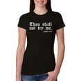 thumbnail image 1 of Wild Bobby, Thou Shall Not Try Me Mood 24:7, Inspirational/Christian, Women Slim Fit Junior Tee, Black, Small, 1 of 4