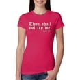 thumbnail image 1 of Wild Bobby, Thou Shall Not Try Me Mood 24:7, Inspirational/Christian, Women Slim Fit Junior Tee, Raspberry, XX-Large, 1 of 4