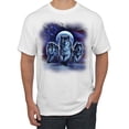 thumbnail image 1 of Wild Bobby, Tiger In The Snowy Night Animal Lover Men's Graphic T-Shirt, White, X-Large, 1 of 3