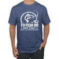 thumbnail image 1 of Wild Bobby, To Fish Or Not To Fish What A Stupid Question, Fishing, Men Graphic Tee, Vintage Heather Blue, Large, 1 of 4