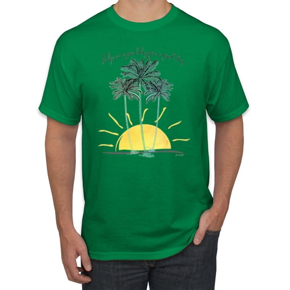 Wild Bobby, Today Is A Good Day for a Good Day Motivational Inspirational Pop Culture Men's Graphic T-Shirt, Kelly, 2XL