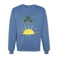 thumbnail image 1 of Wild Bobby, Today Is A Good Day for a Good Day Motivational Inspirational Pop Culture Unisex Crewneck Graphic Sweatshirt, Vintage Heather Blue, 3XL, 1 of 3