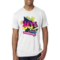 thumbnail image 1 of Wild Bobby, Totally 80's Forever Vintage Mens Premium Tri Blend T-Shirt, Heather White, Large, 1 of 5